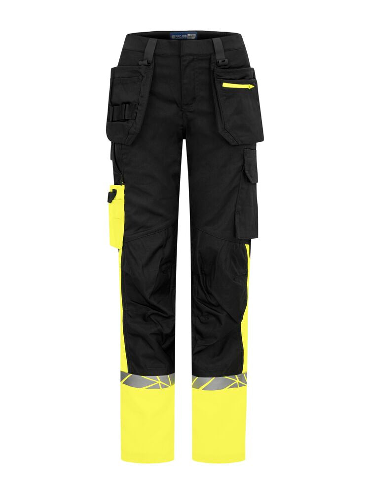 7513 WORKPANT WOMEN (kneeprotector pockets + hp)
7513 WORKPANT WOMEN (kneeprotector pockets + hp) 99 - Black/Yellow