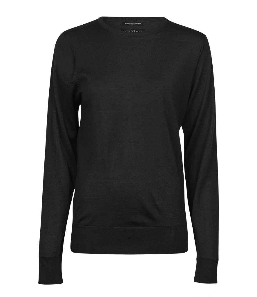 Tee Jays Ladies Crew Neck Sweater - Black