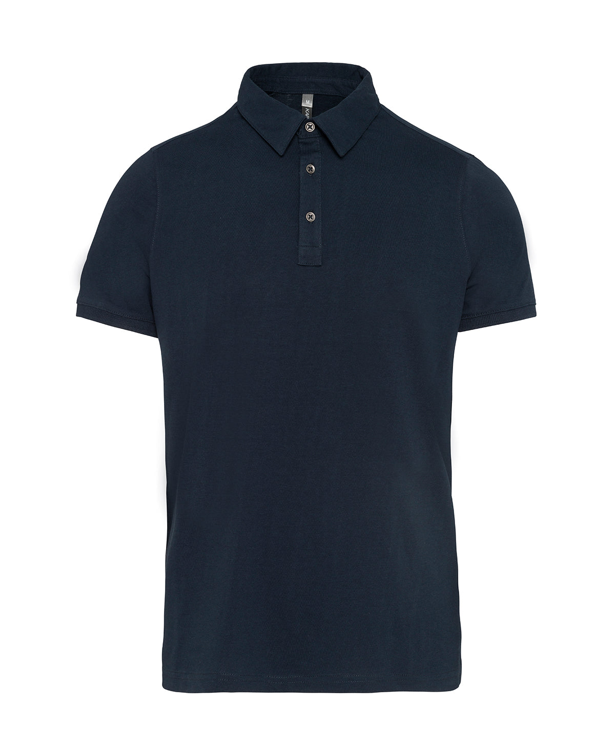 Jersey knit polo shirt - Navy