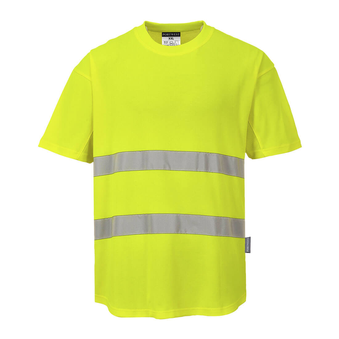 Hi-Vis Cotton Comfort Mesh Insert T-Shirt S/S 