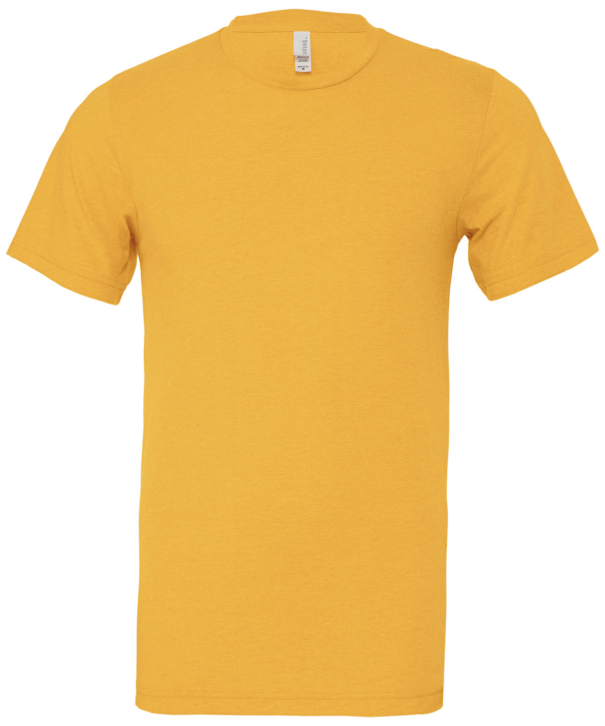 Unisex heather CVC short sleeve t-shirt - Heather Yellow Gold