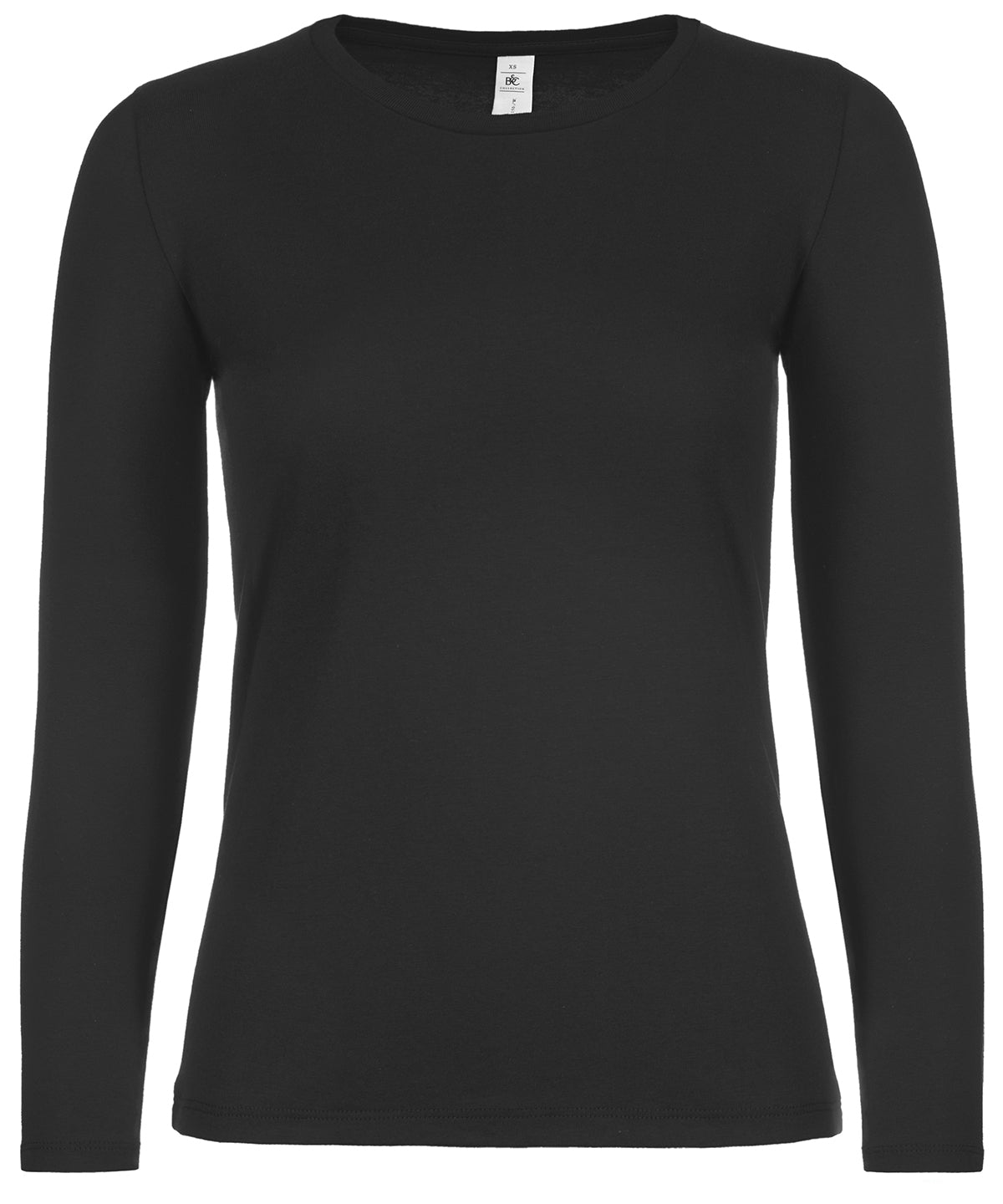 B&C #E150 long sleeve /women - Black