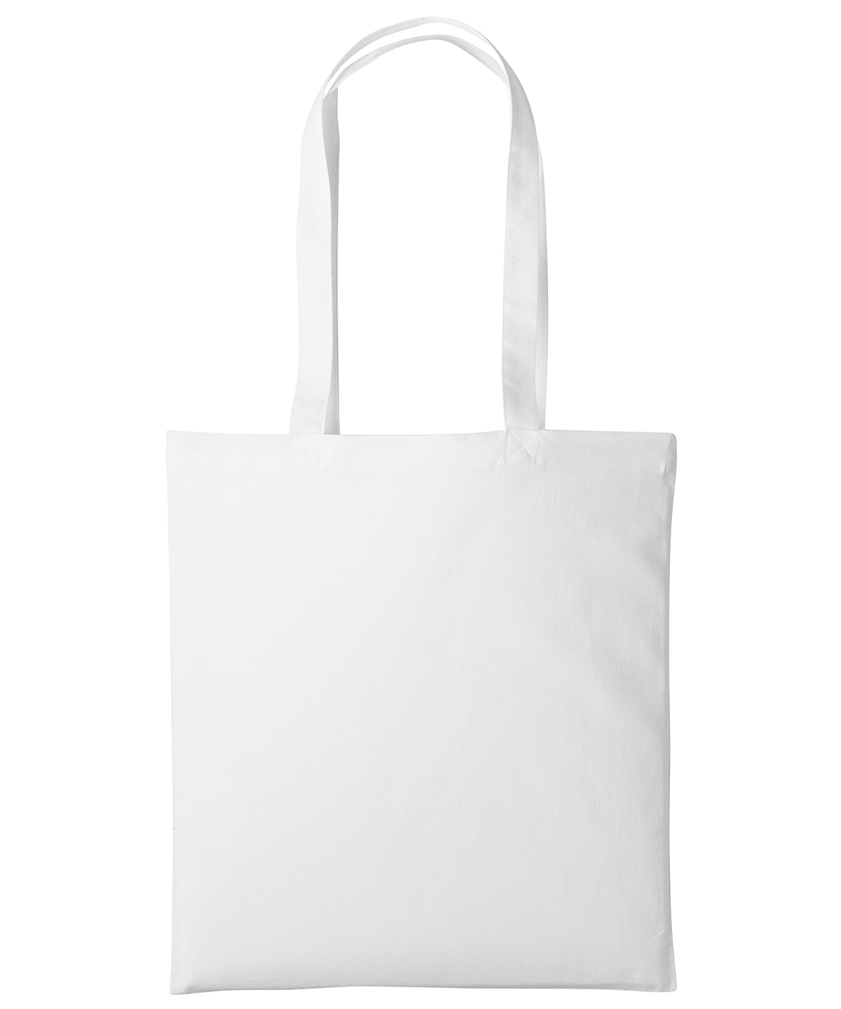 Cotton shopper long handle - White