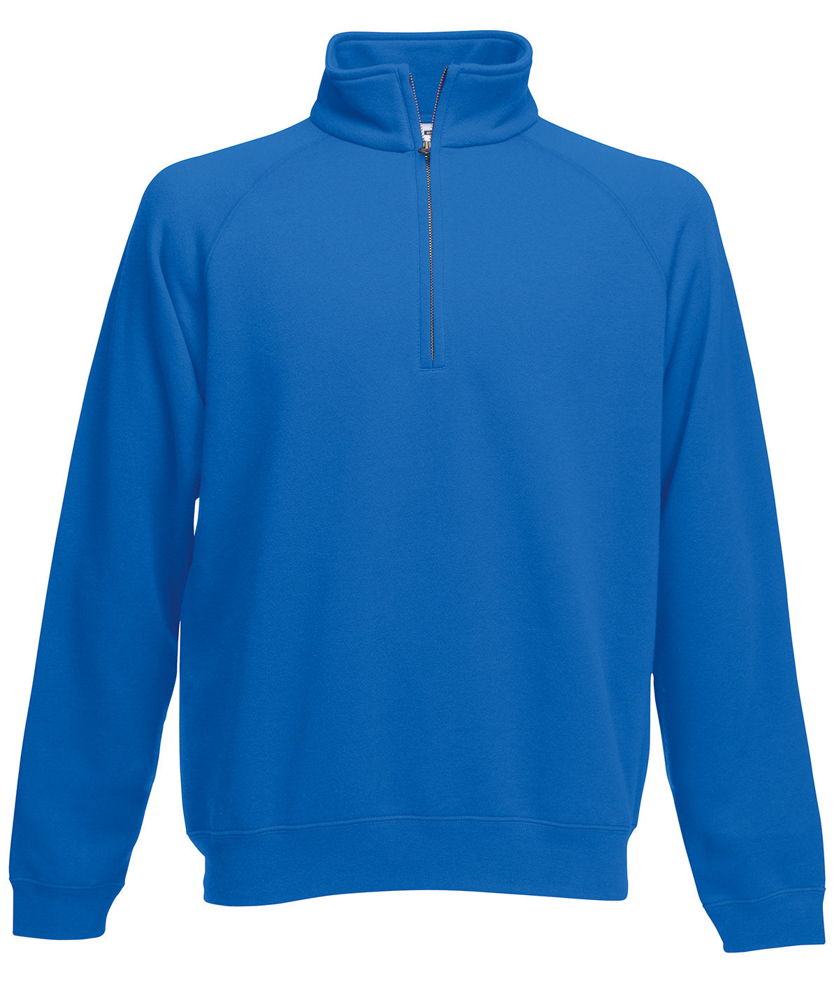 Premium 70/30 zip-neck sweatshirt - Royal Blue