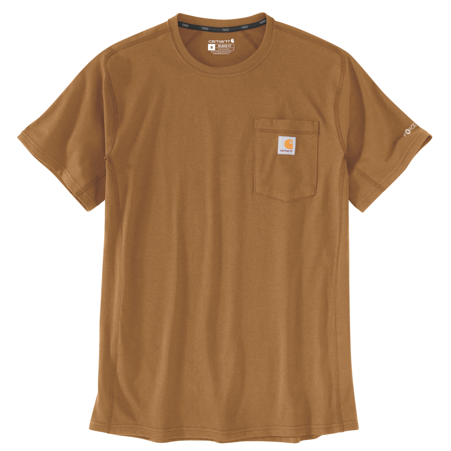 Carhartt Force Relaxed Fit Midweight Short-Sleeve Pocket T-Shirt - Carhartt Brown