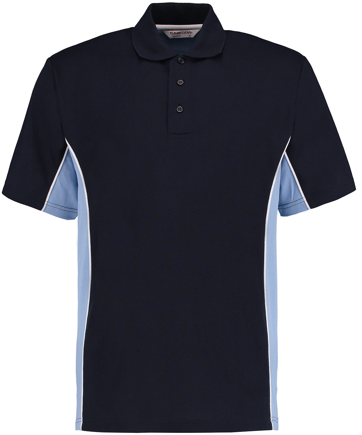 Track polo (classic fit) - Navy/Light Blue/White