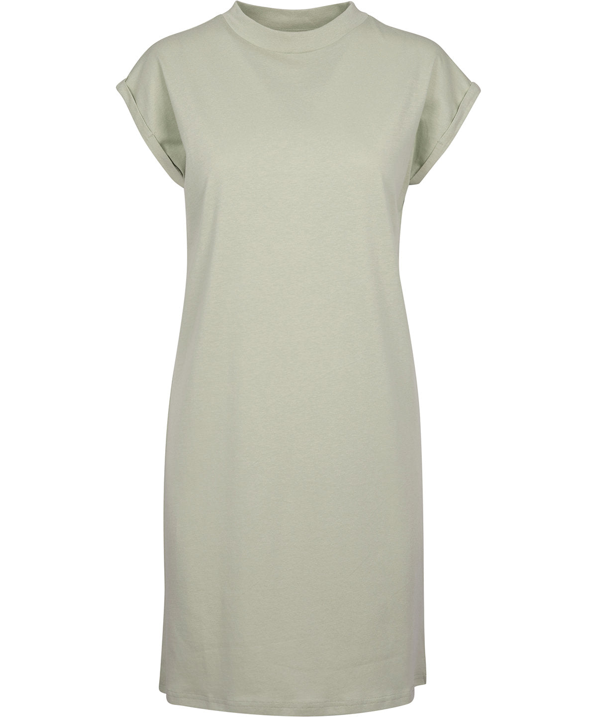 Women's turtle extended shoulder dress - Soft Salvia