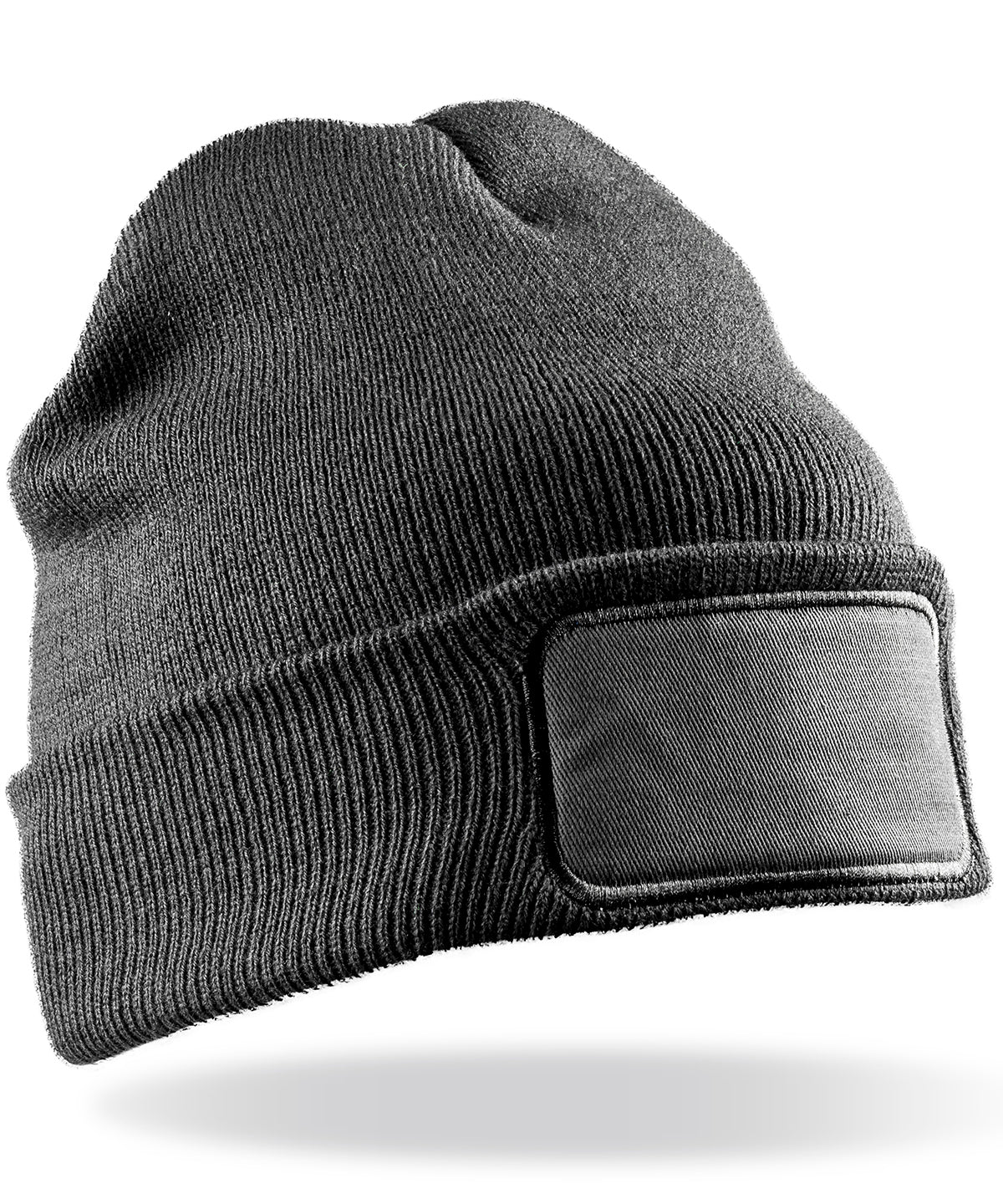 Double-Knit Printers Beanie - Grey