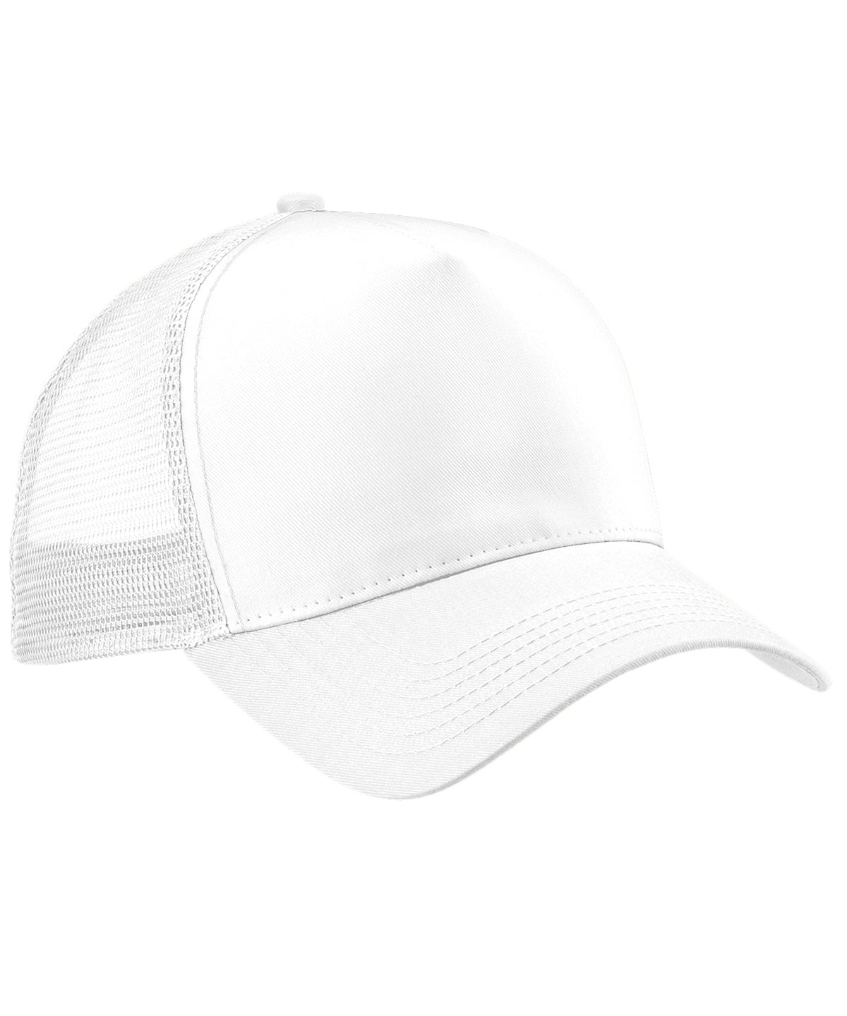 Snapback Trucker - White/White