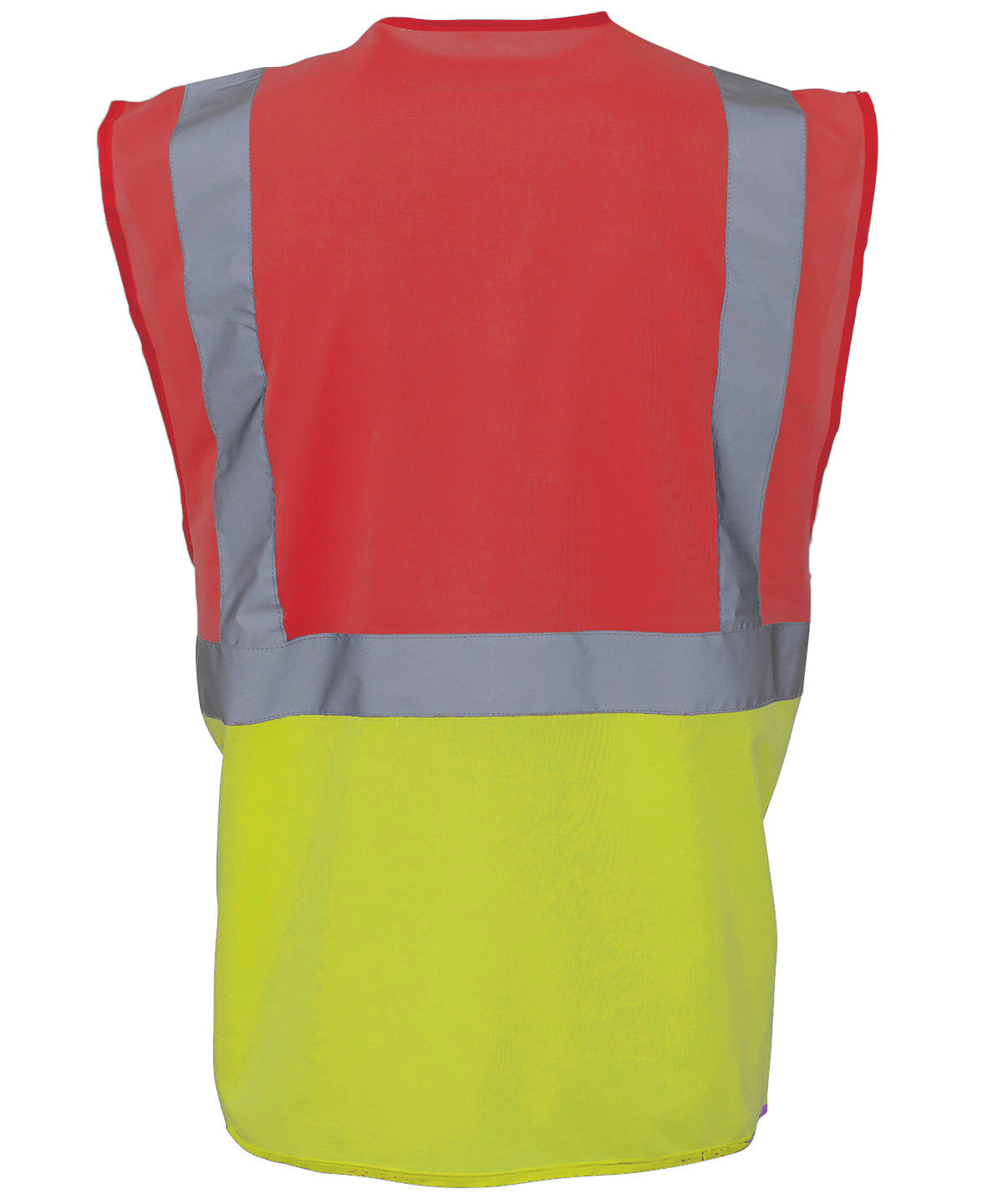 Multifunctional executive hi-vis waistcoat (HVW801) - Red/Yellow