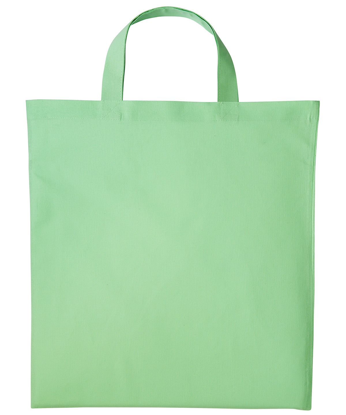 Cotton shopper short handle - Pastel Green