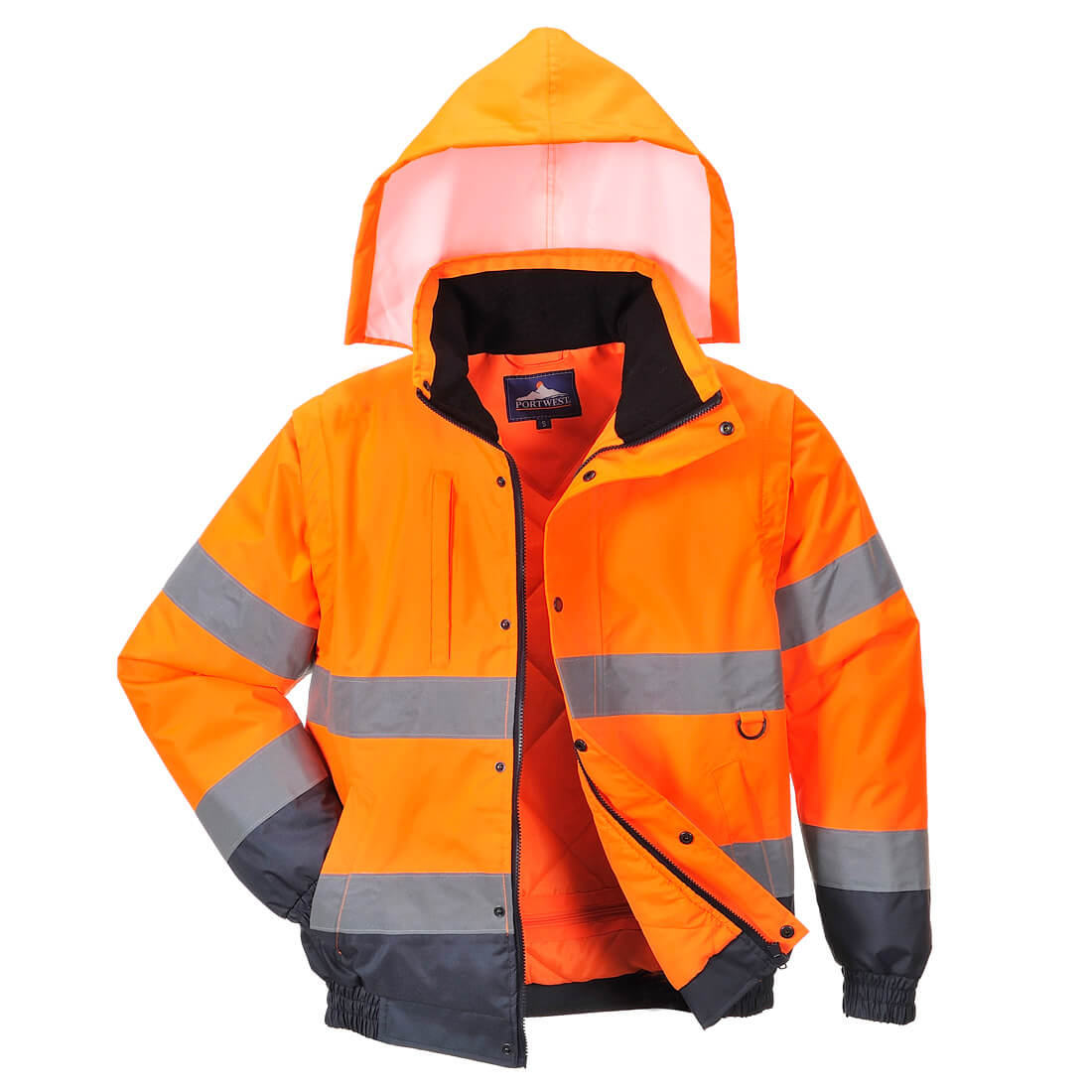 Hi-Vis 2-in-1 Contrast Bomber Jacket 
