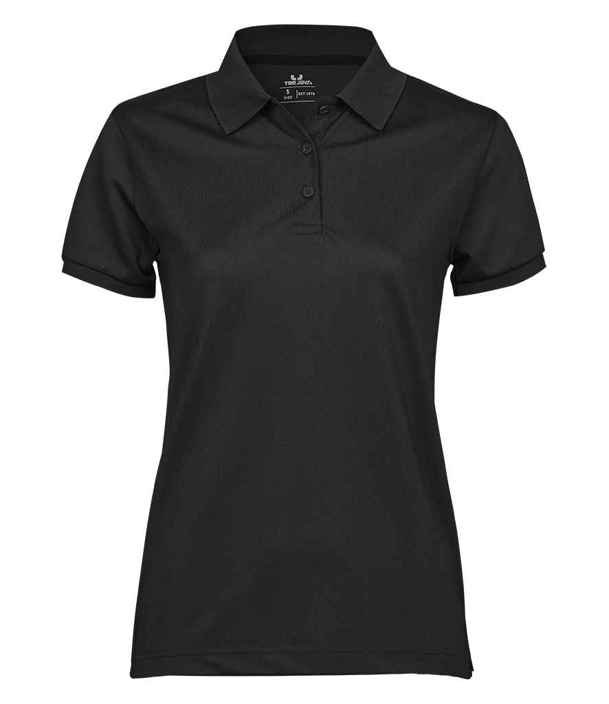 Tee Jays Ladies Club Polo Shirt - Black