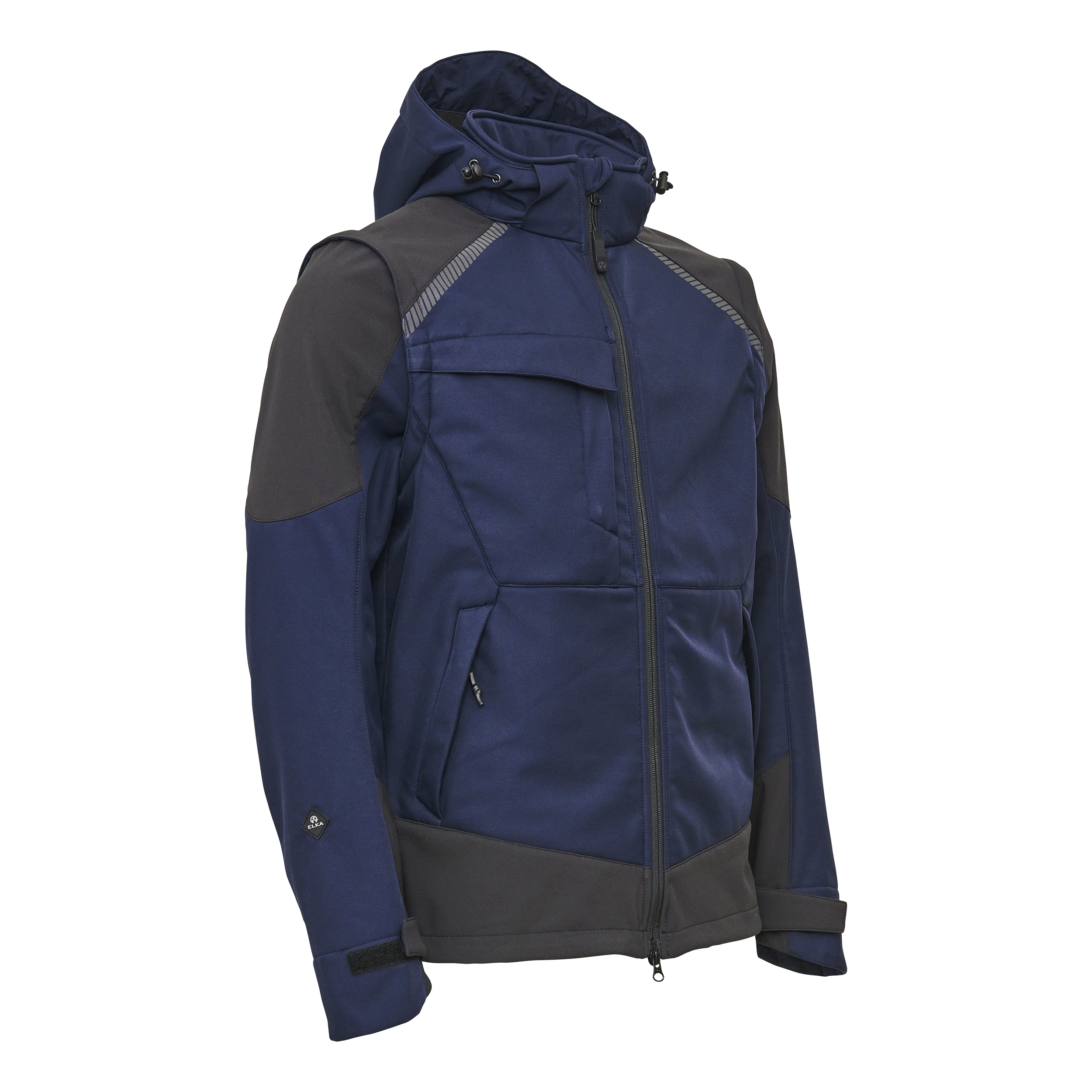 Working Xtreme Softshell Jacket with detachable sleeves - Navy/Black
