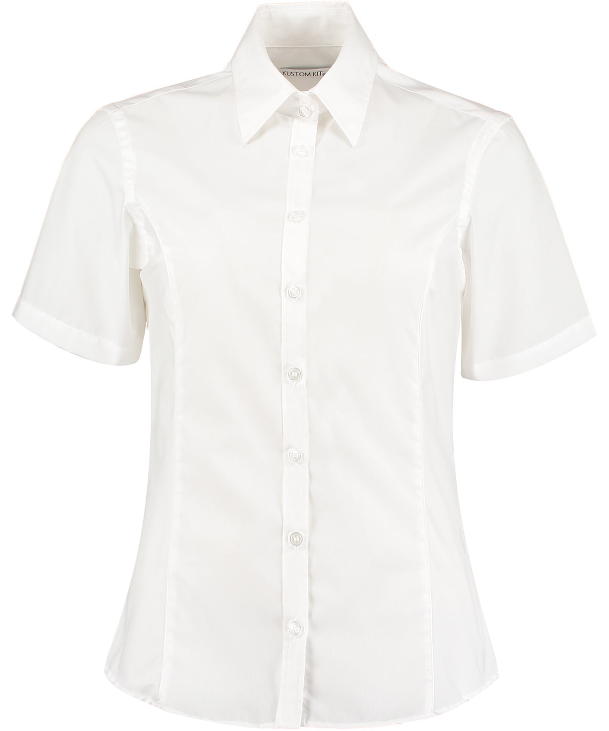 Business blouse short-sleeved (tailored fit) - White