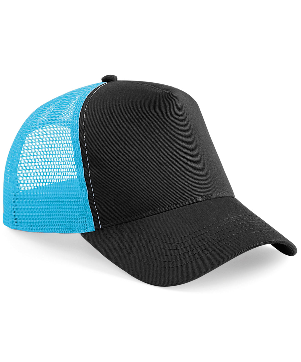 Snapback Trucker - Black/ Surf Blue