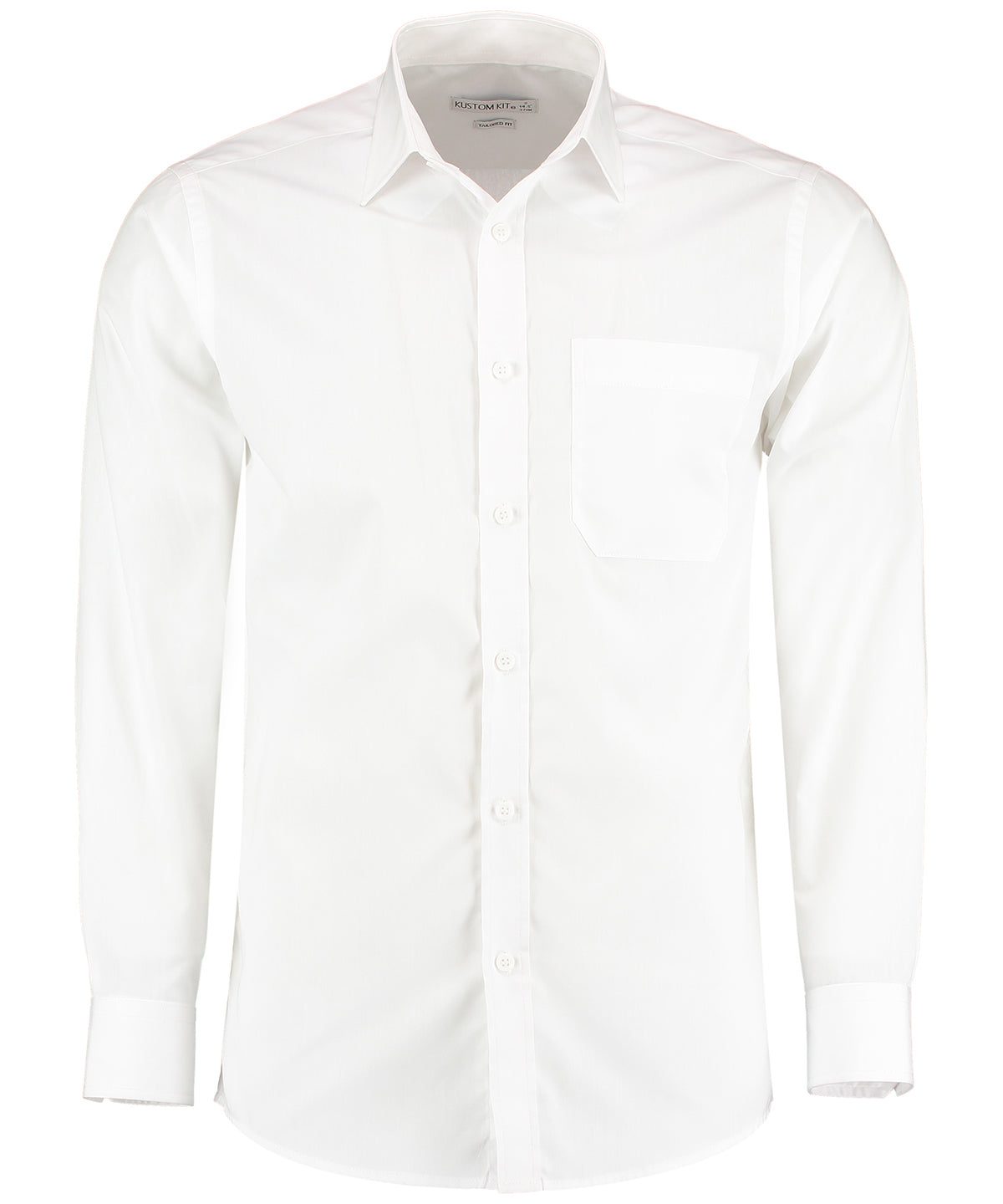 Poplin shirt long-sleeved (tailored fit) - White