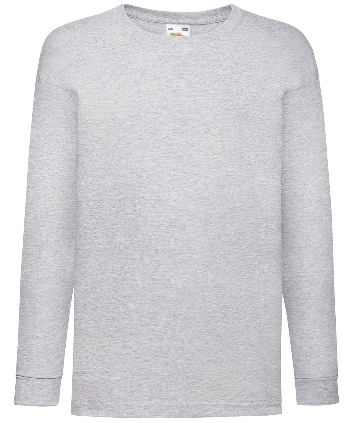 Kids long sleeve valueweight T - Heather Grey