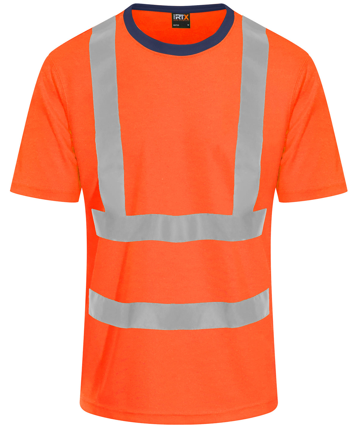 Hi-Vis T-Shirt - HV Orange/ Navy