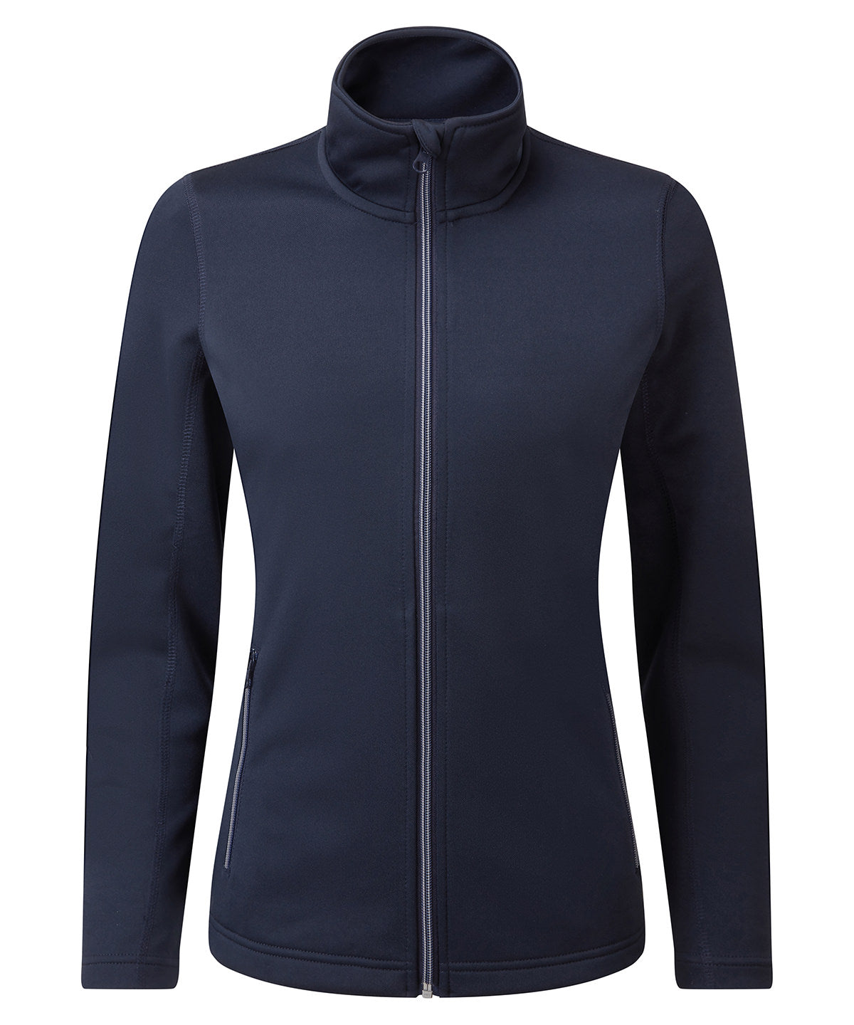 Women's spun dyed sustainable zip-through sweatshirt - French Navy