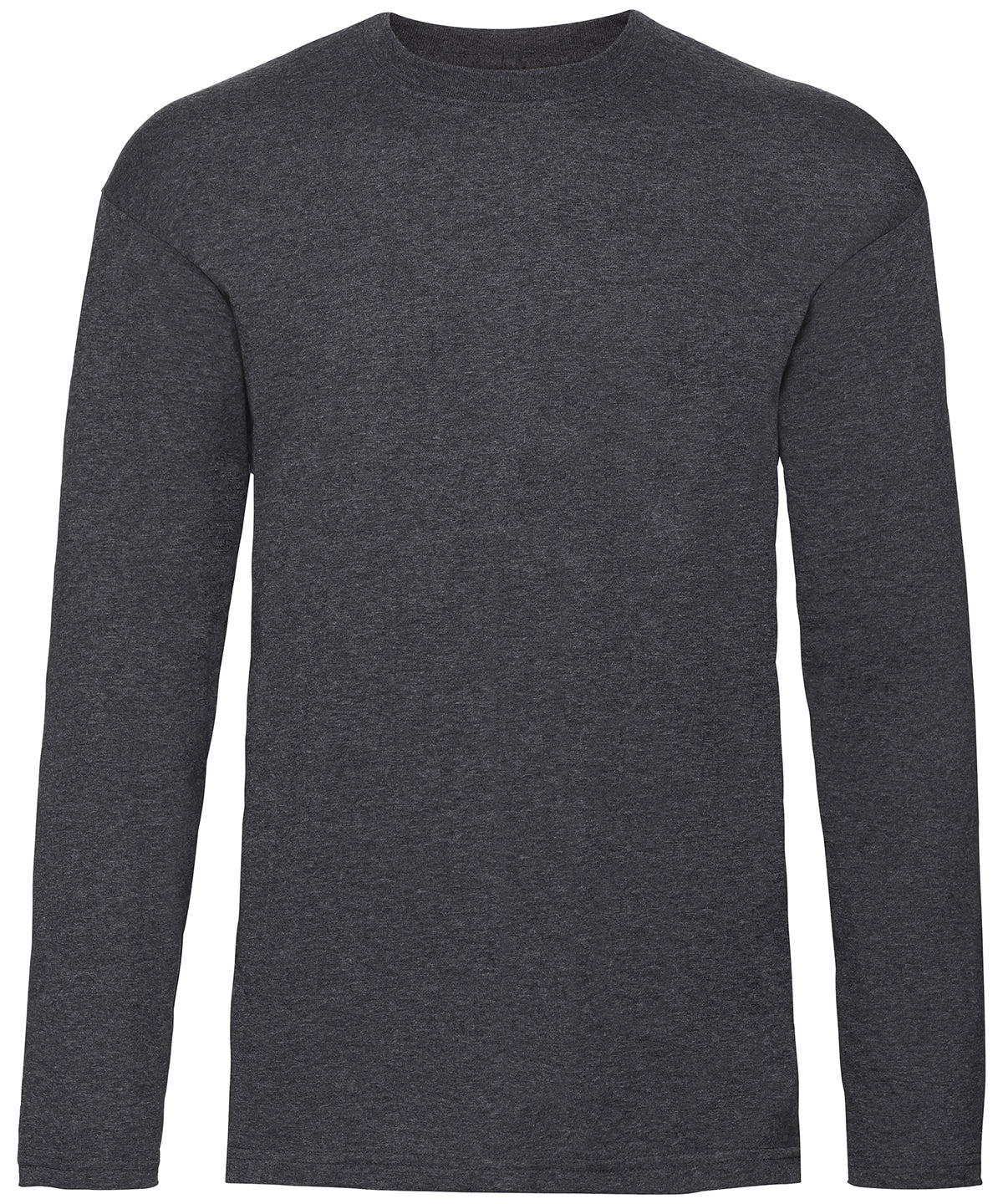 Valueweight long sleeve T - Dark Heather Grey