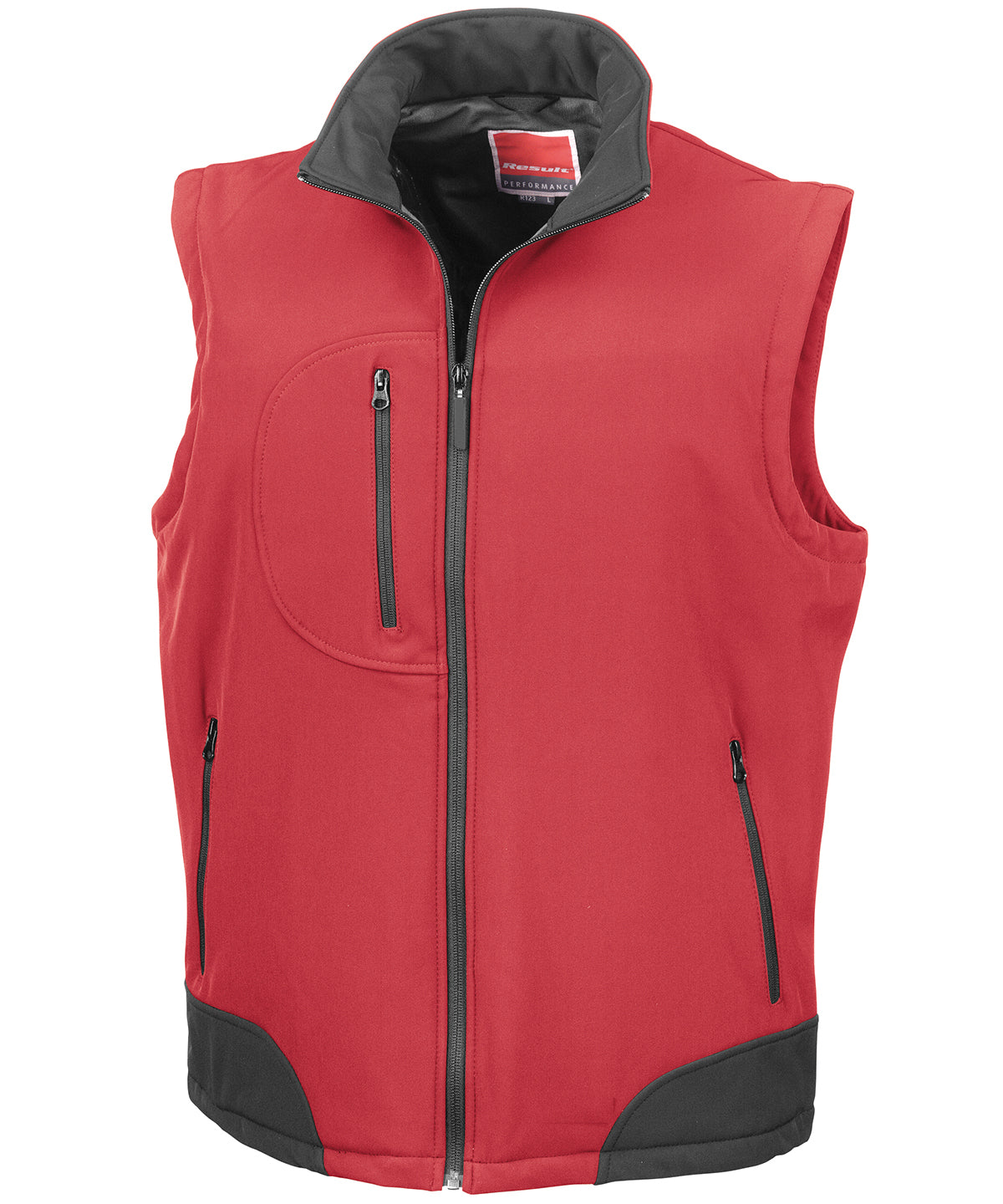 Softshell bodywarmer - Red/Black