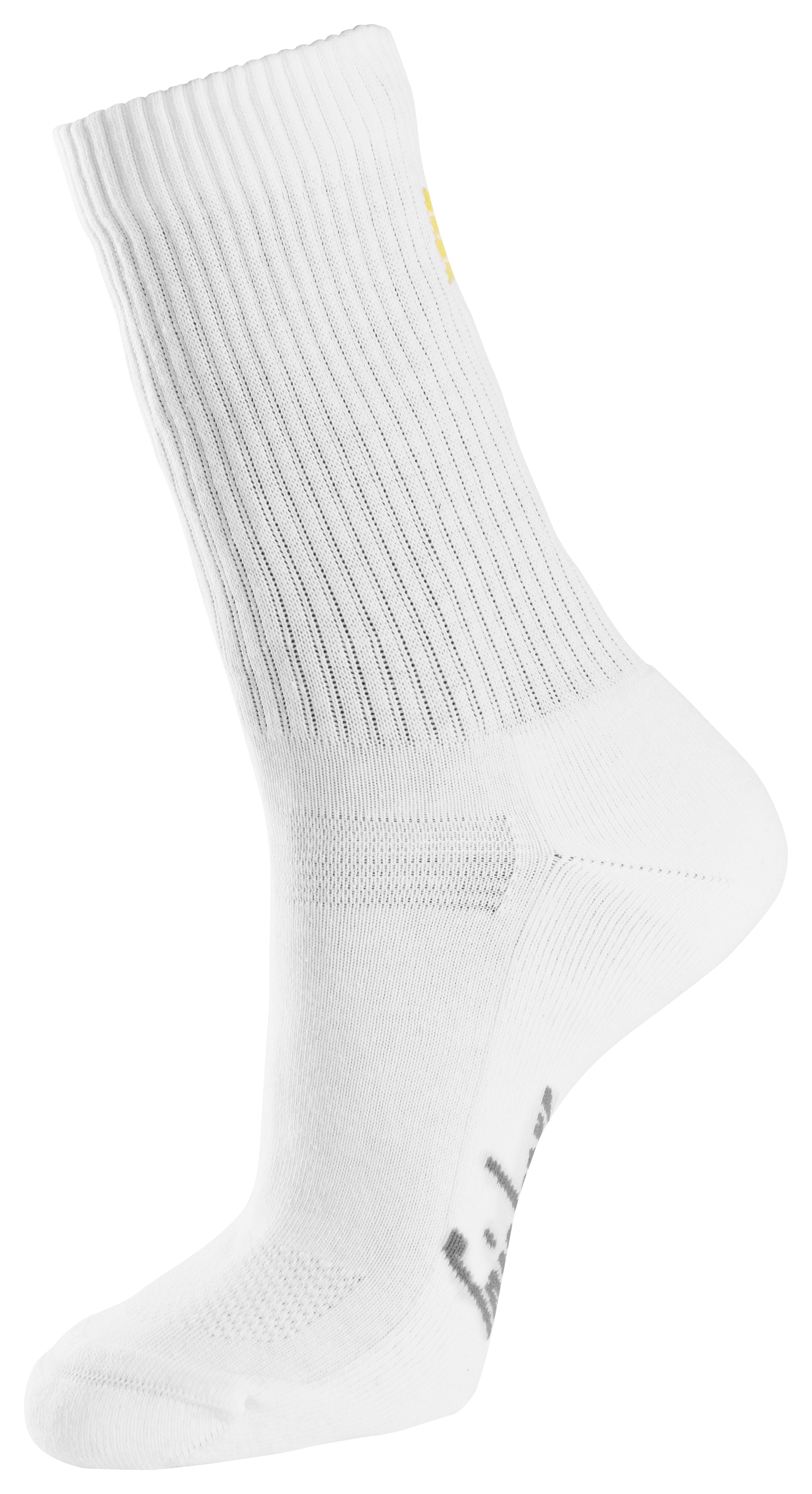 Snickers Cotton Socks, 3-Pack - White - 0900