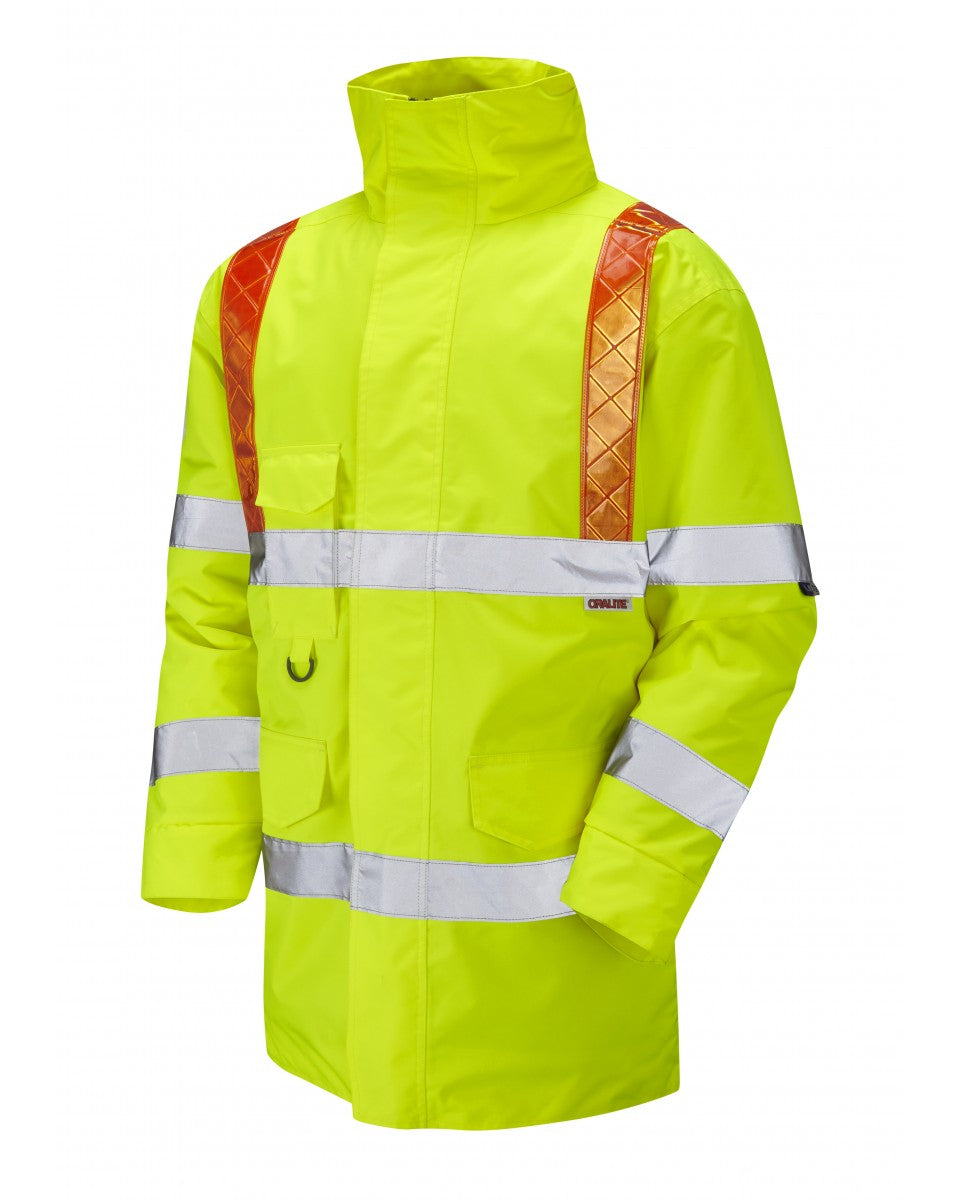 PUTFORD ISO 20471 Cl 3 Orange Brace Anorak - HV Yellow