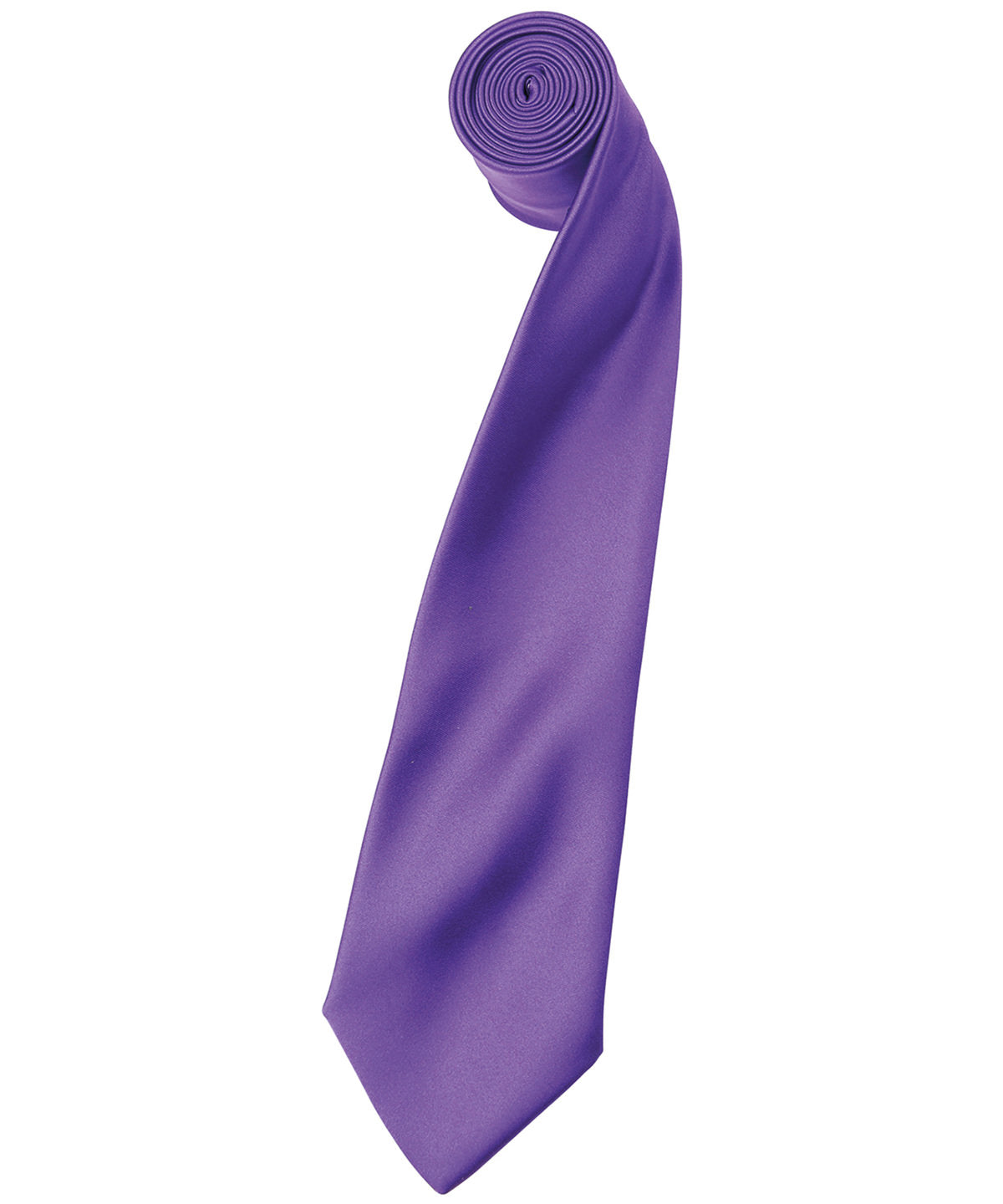 'Colours' satin tie - RichViolet