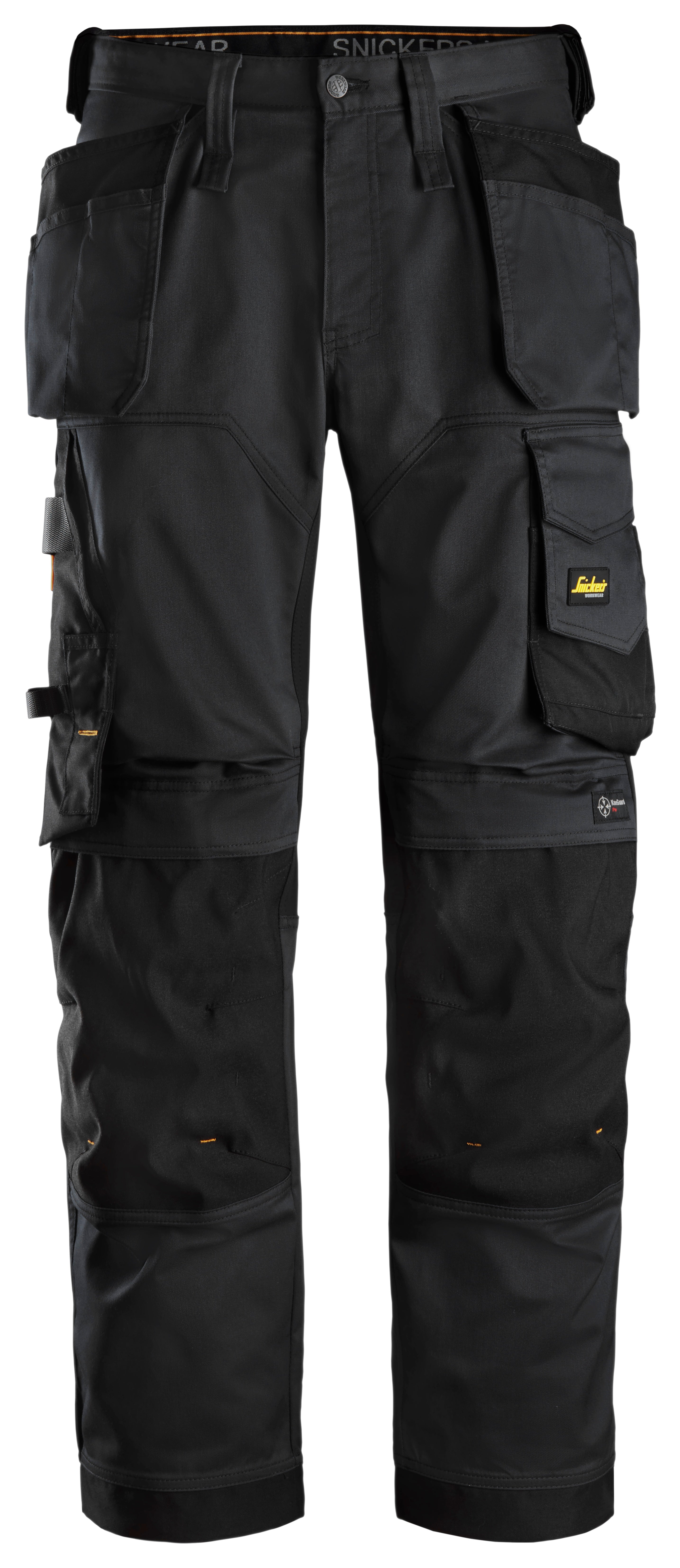 AllroundWork Stretch Loose Fit Trousers+ Holster Pockets - Black\Black - 0404