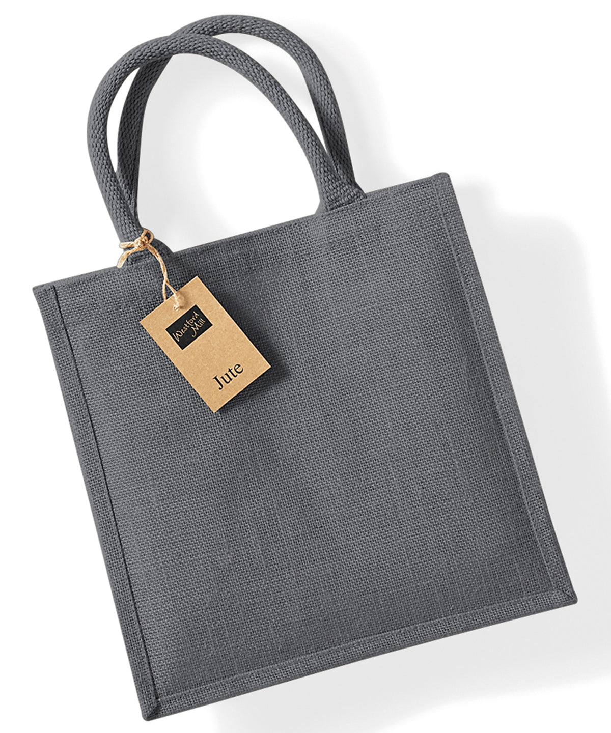 Jute midi tote - Graphite Grey/Graphite Grey
