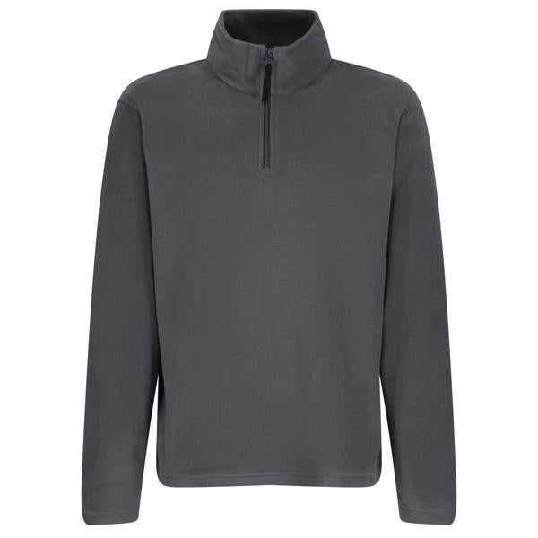 Micro Zip Neck - Seal Grey
