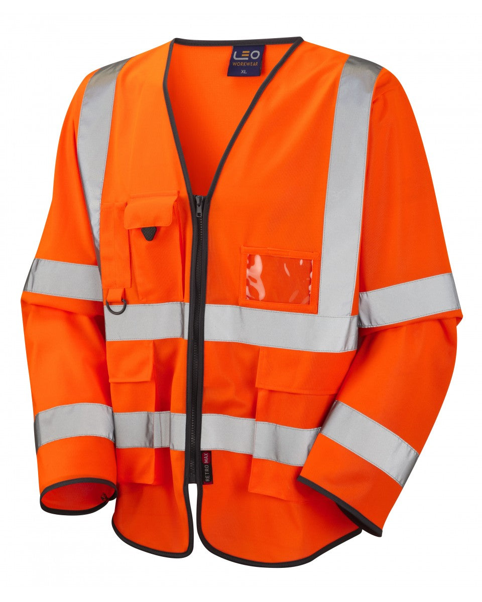 WRAFTON ISO 20471 Cl 3 Superior Sleeved Waistcoat - HV Orange