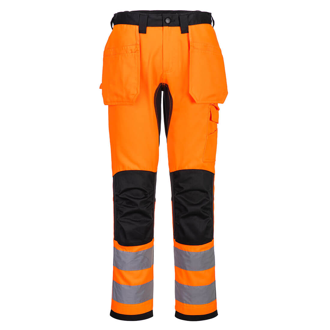 WX2 Eco Hi-Vis Holster Pocket Trousers - Orange/Black