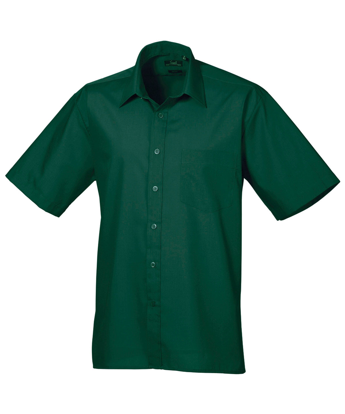 Short sleeve poplin shirt - Bottle