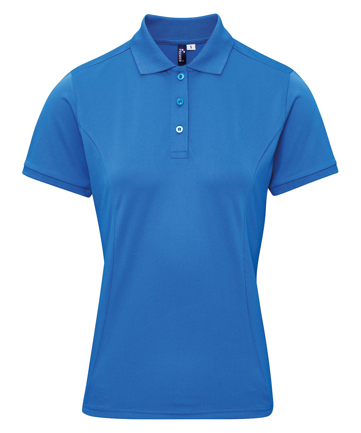 Women's Coolchecker plus piqué polo with CoolPlus® - Sapphire