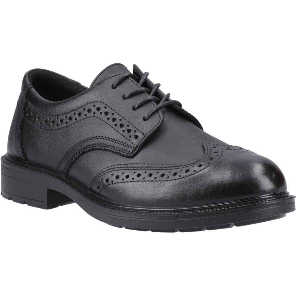 Amblers Mens Cambridge Oil Slip Resistant Leather Shoes
