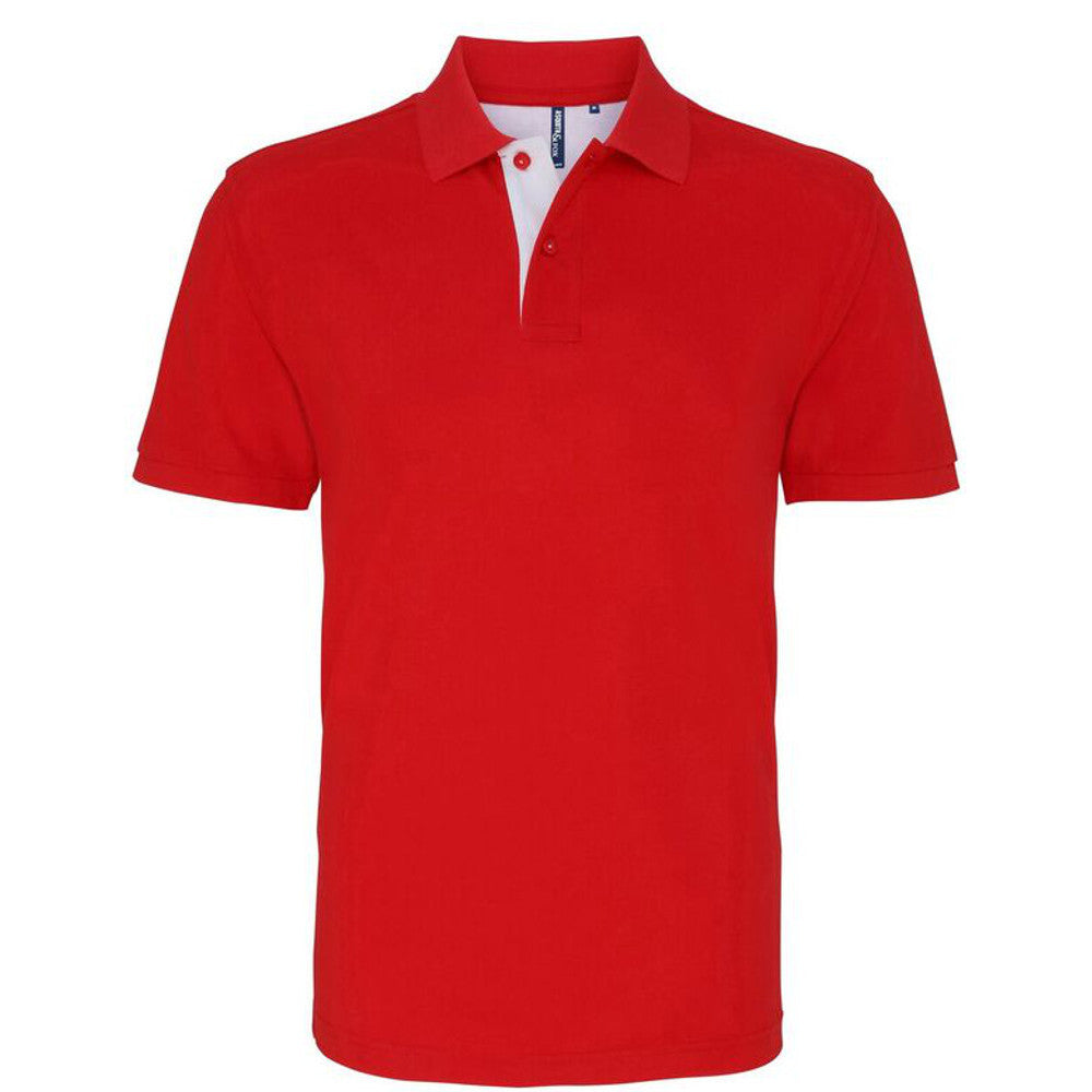 Asquith & Fox Mens Classic Fit - Contrast Polo Shirt