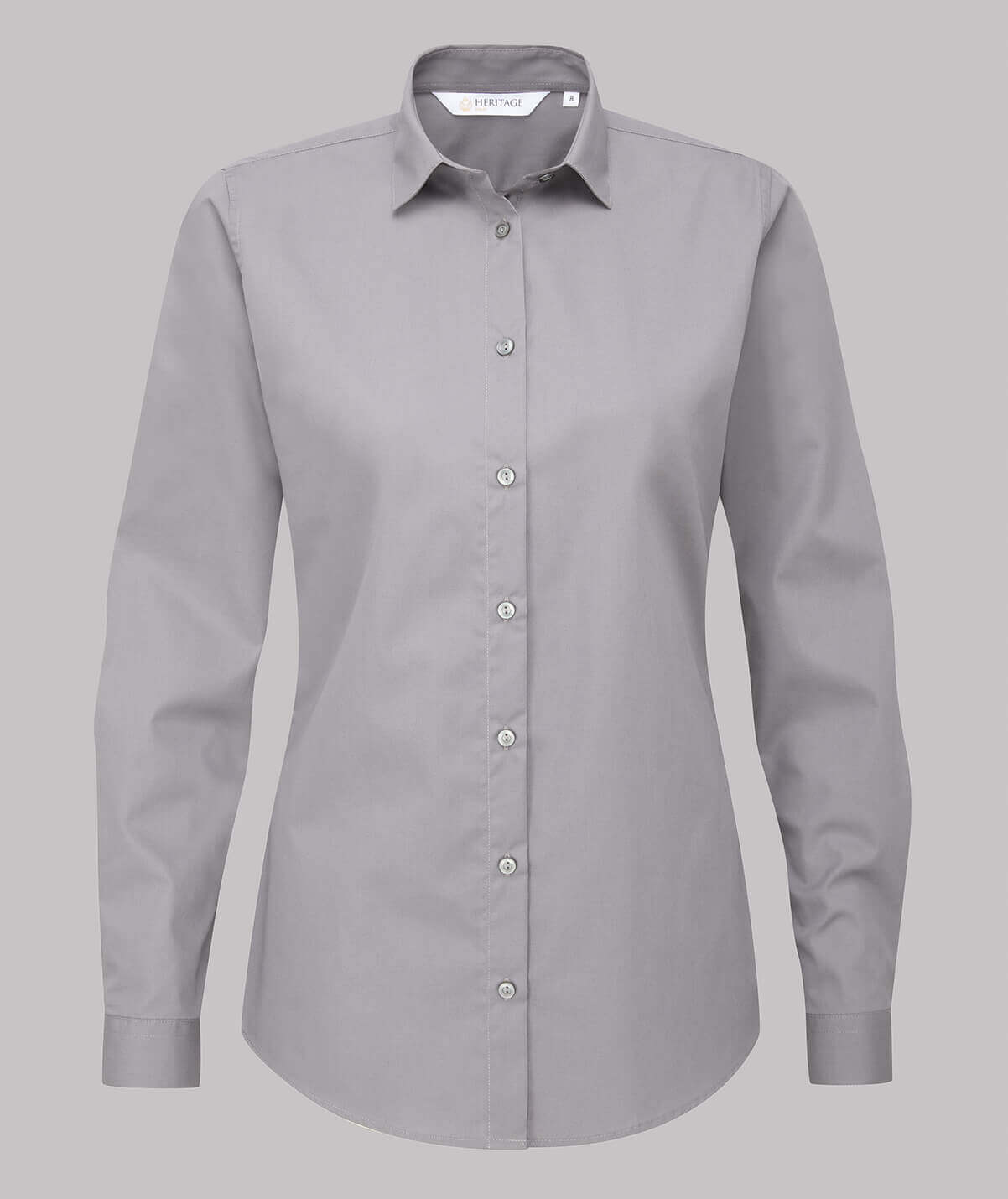 Cara Long Sleeve Blouse - Steel Grey