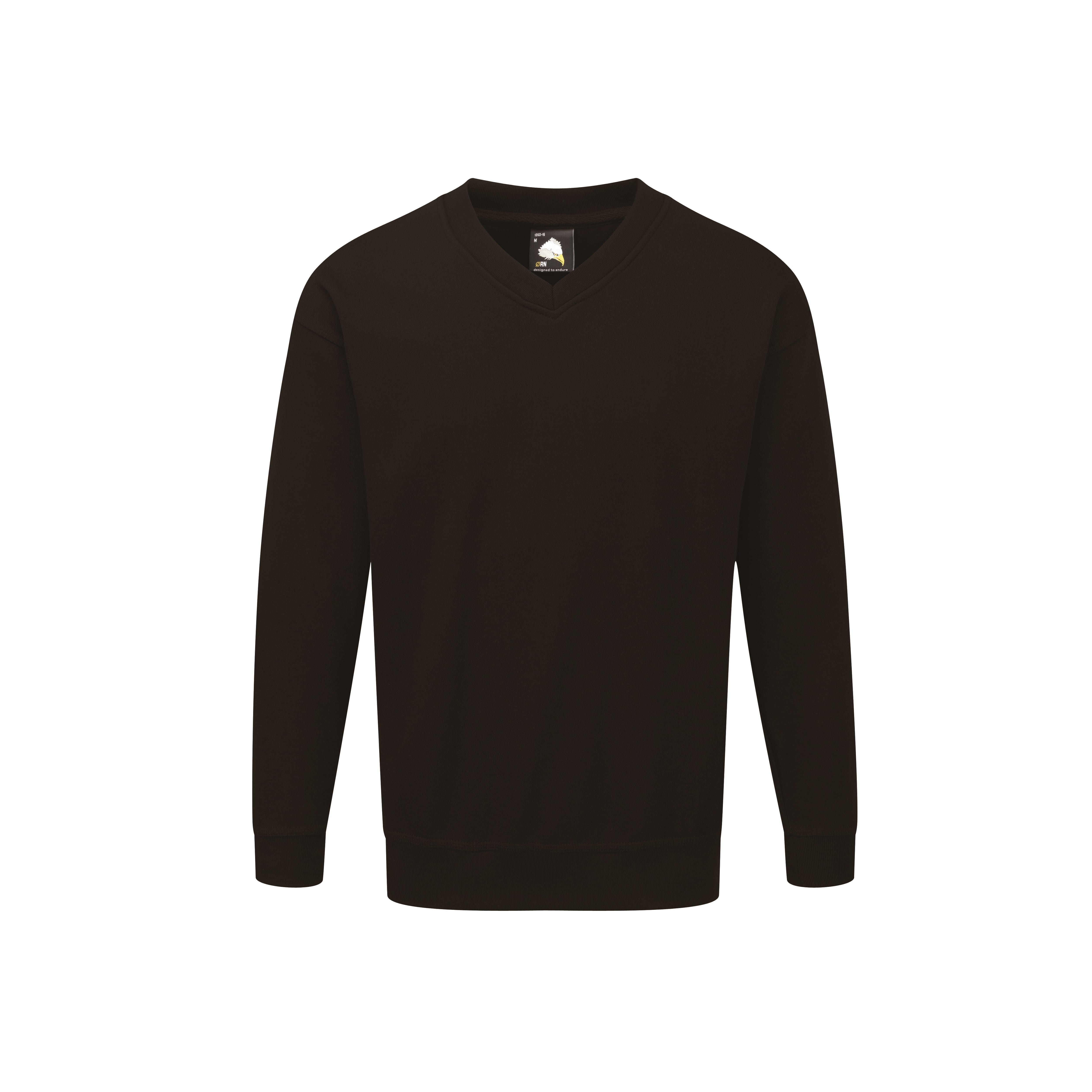 Buzzard V-Neck Sweatshirt - Black
