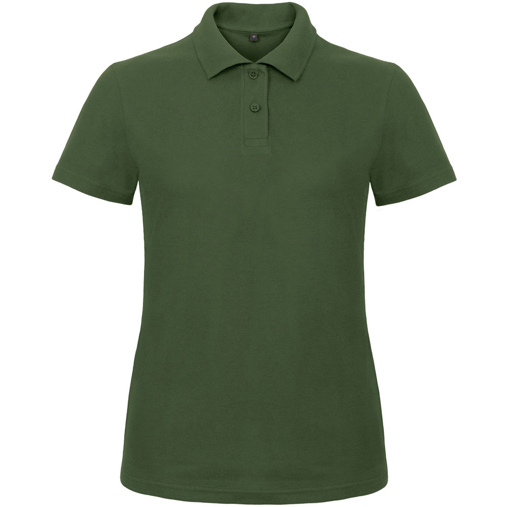 B&C Collection Ladies Id.001 Short Sleeve Polo Shirt Wine