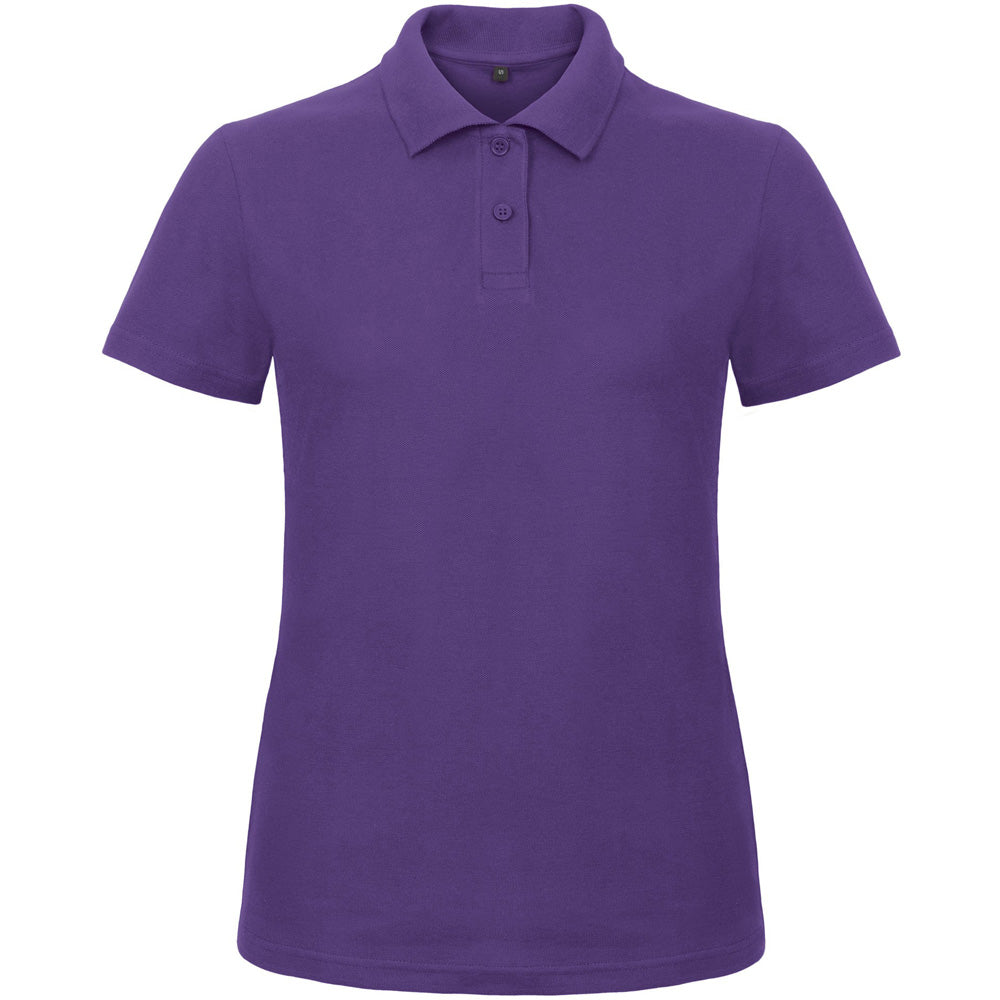 B&C Collection Ladies Id.001 Short Sleeve Polo Shirt Wine