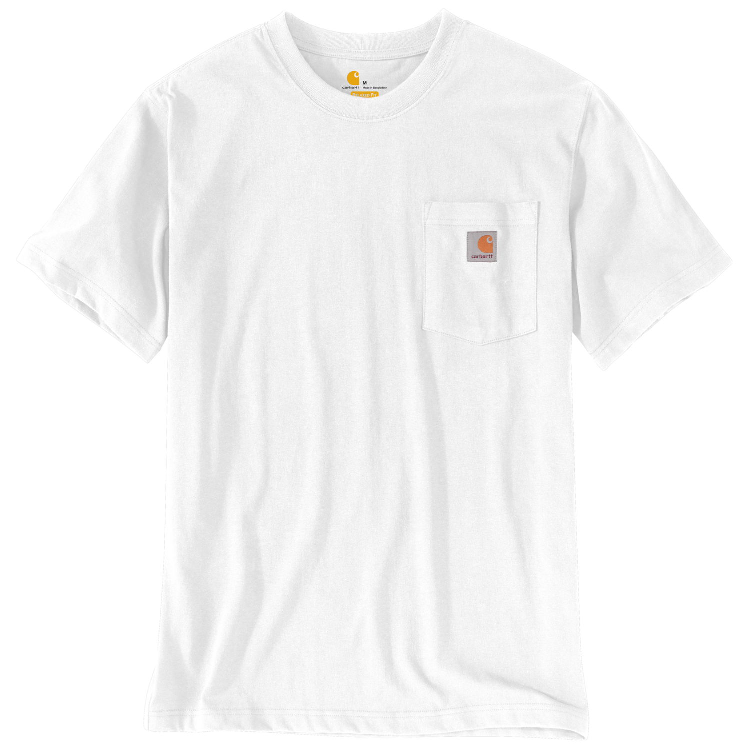 Relaxed Fit Heavyweight Short-Sleeve K87 Pocket T-Shirt - White