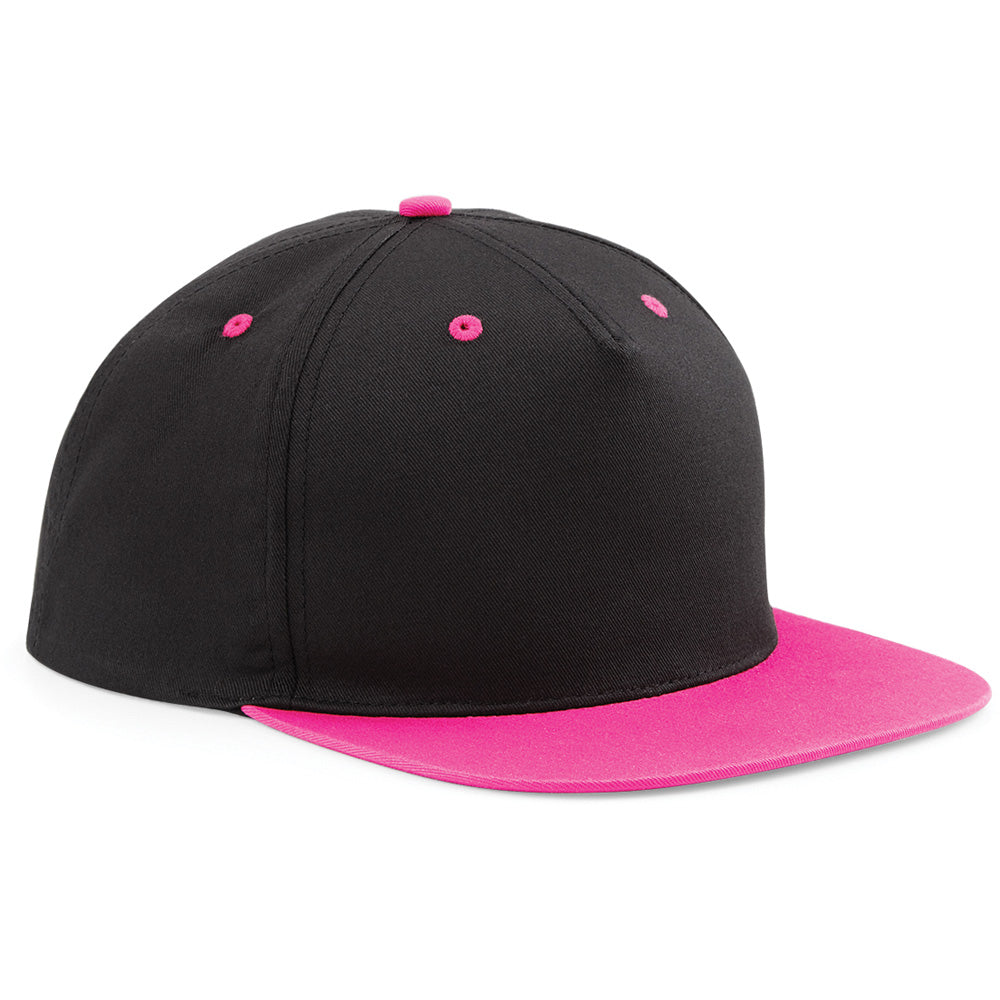 Beechfield Unisex 5 Panel Contrast Snapback Baseball Cap