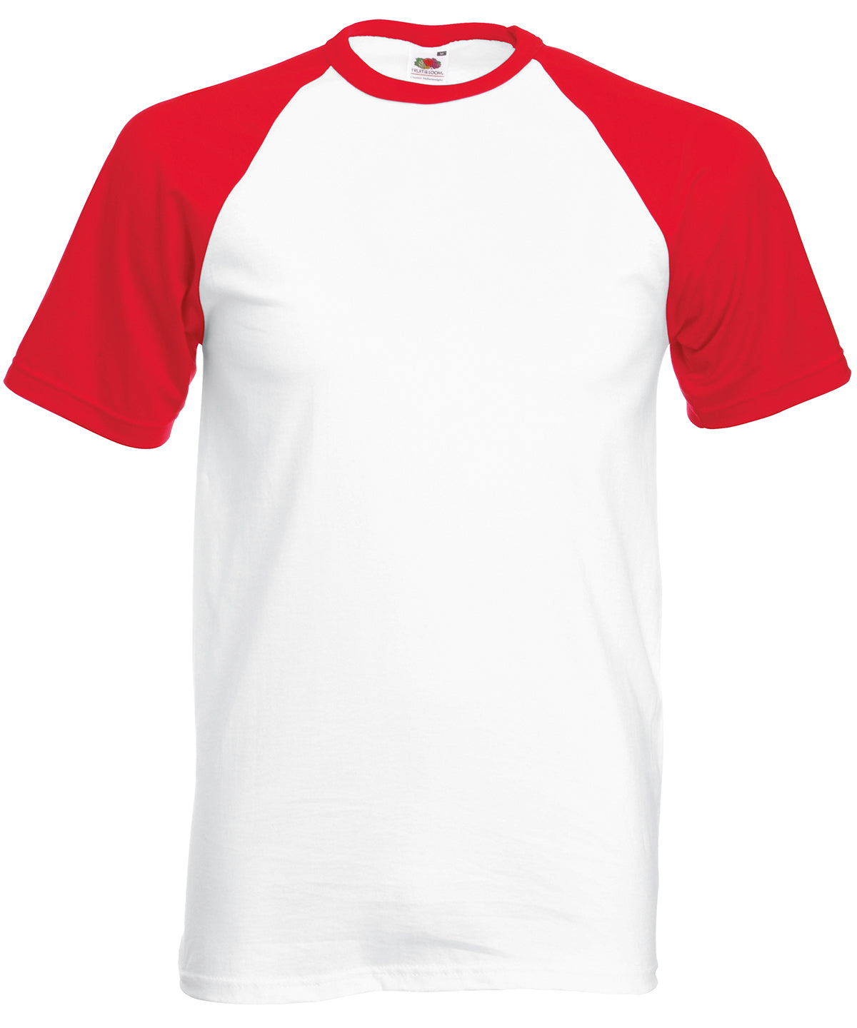 Short sleeve baseball T - White/Red