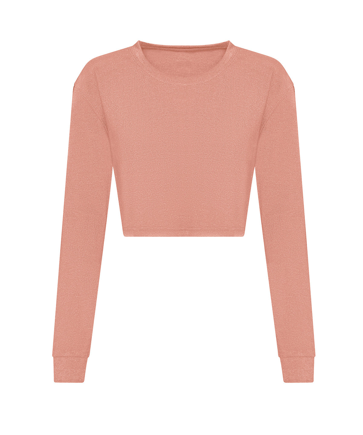 Women's Long Sleeve Cropped T - Dusty Pink