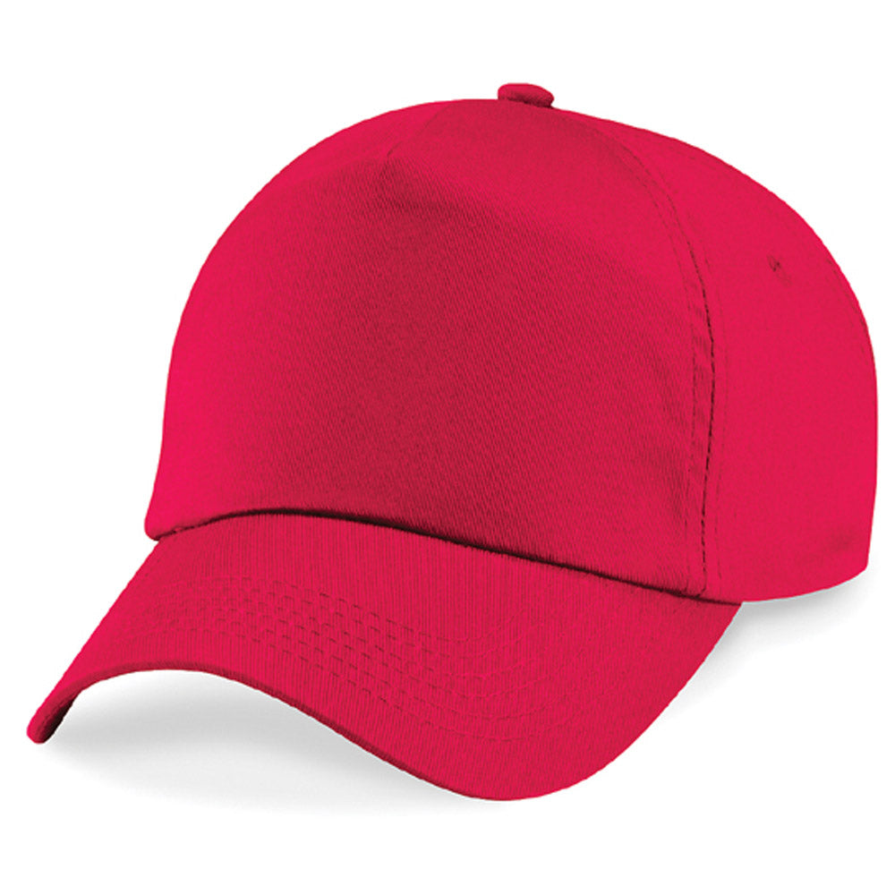 Beechfield Childrens Original Colours 5 Panel Adjustable Cotton Baseball Cap