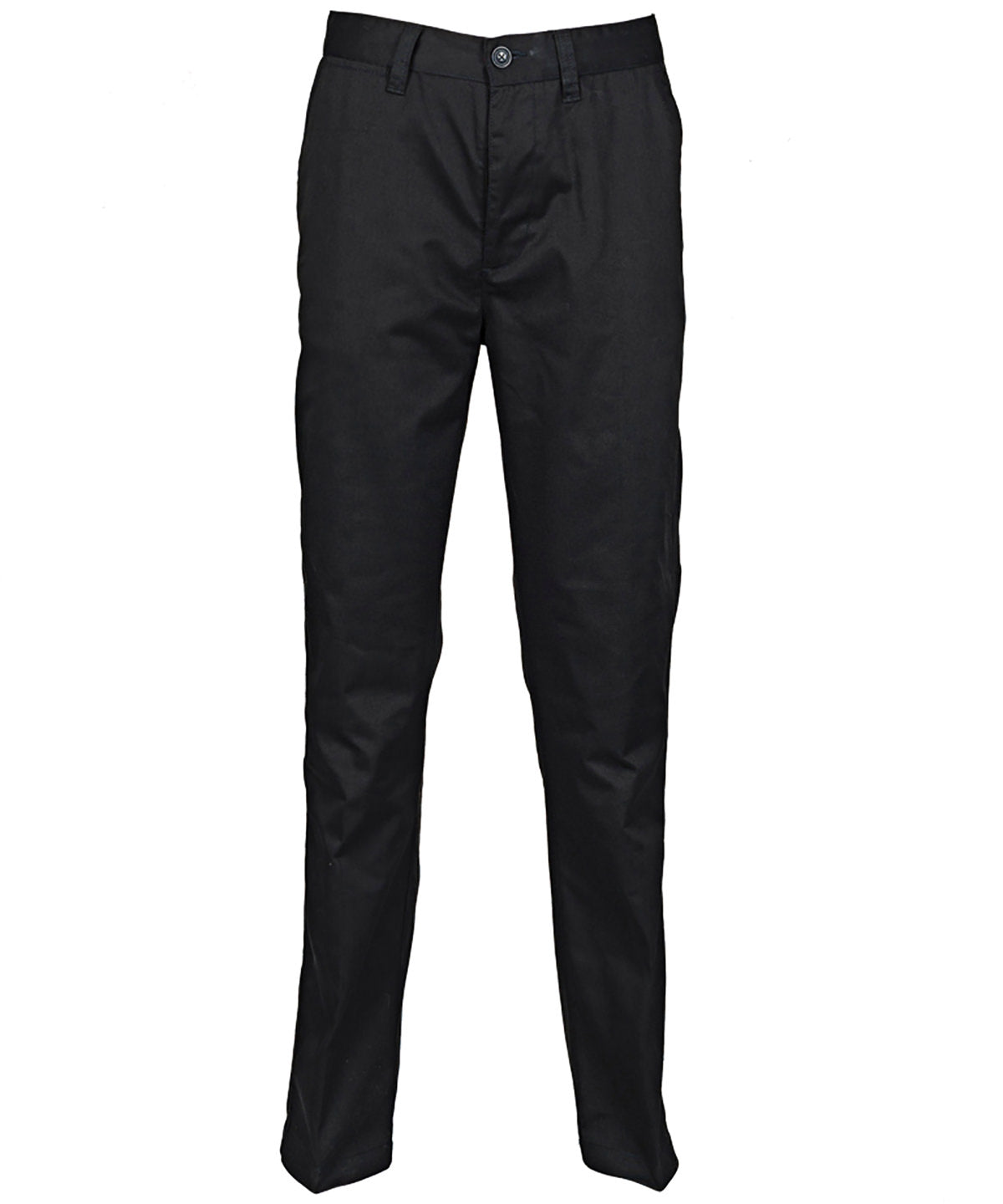 65/35 flat fronted chino trousers - Black