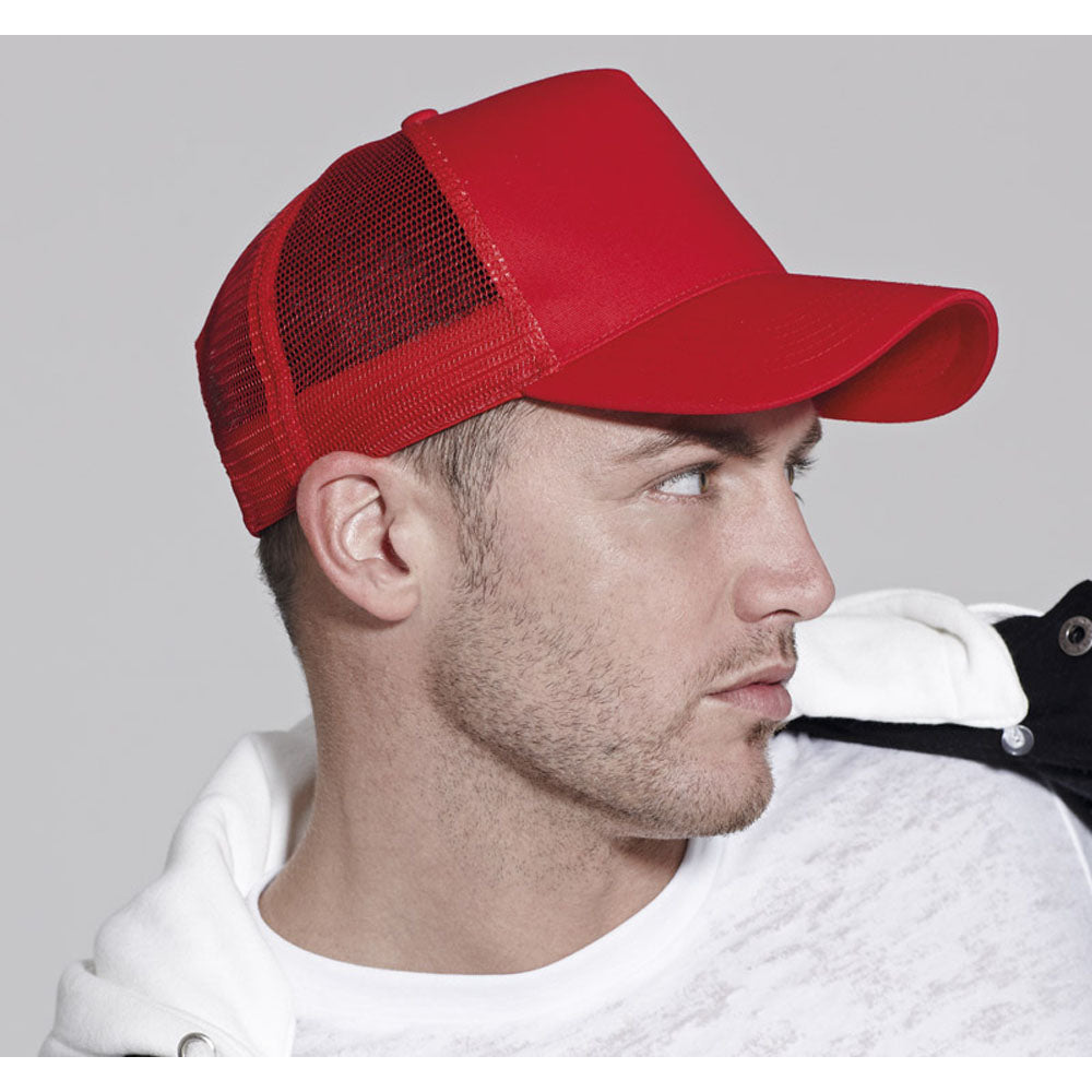 Beechfield Unisex Half Mesh Trucker Hat