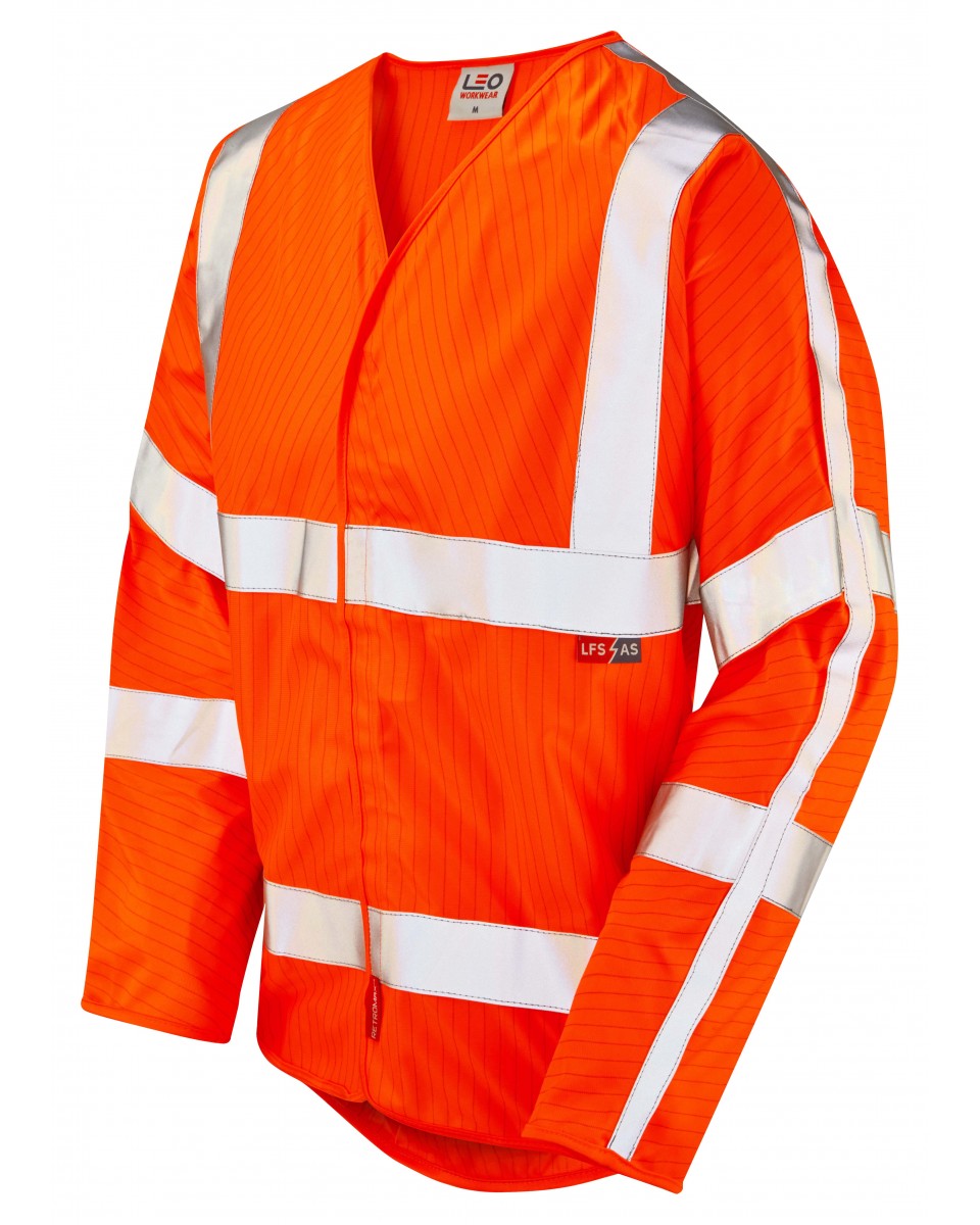 MESHAW ISO 20471 Cl 3 LFS Sleeved (EN 14116/EN 1149) - HV Orange